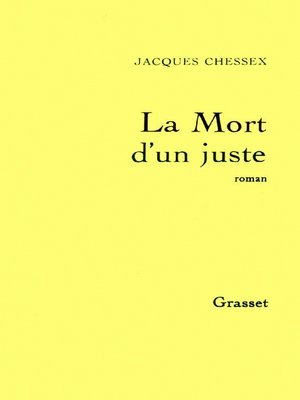 cover image of La mort d'un juste